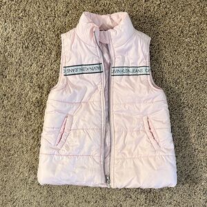 Calvin Klein Light Pink Quilted Vest